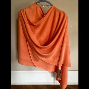 NEW Beautiful Orange Shrug/Poncho